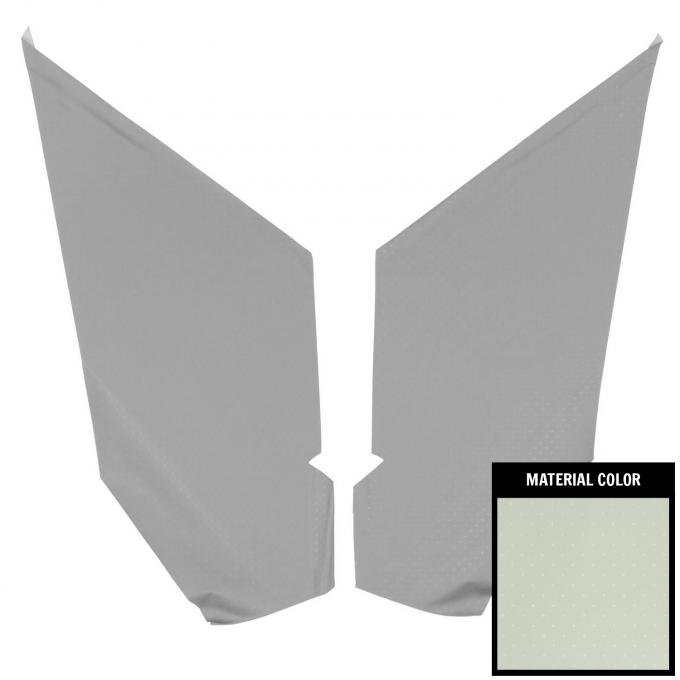PUI Interiors 1964-1965 Pontiac GTO White Star Earmuff Boards 64GHB101C