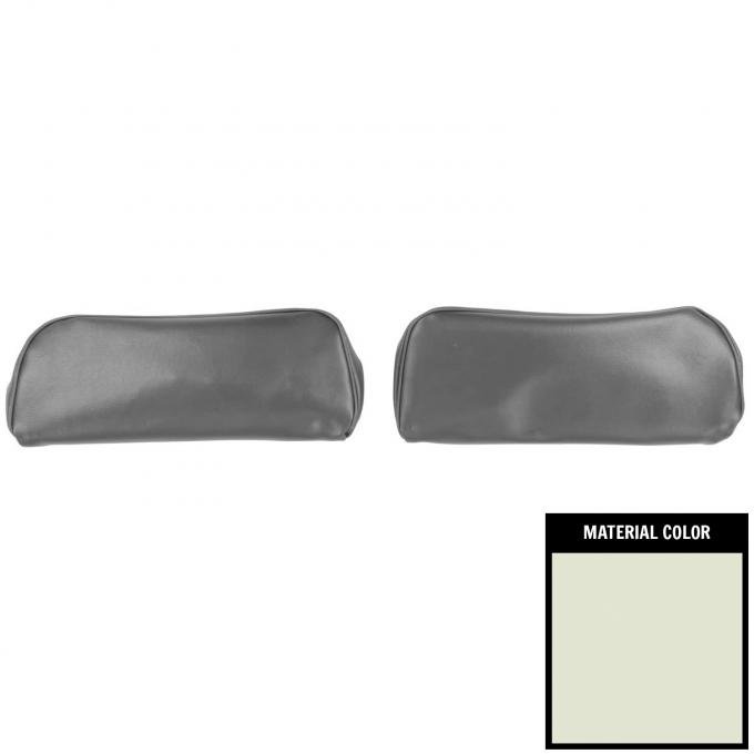 PUI Interiors 1968-1972 Chevelle/GTO/Cutlass/Skylark/Nova Fawn Bucket Seat Head Rest Covers 68AH22U