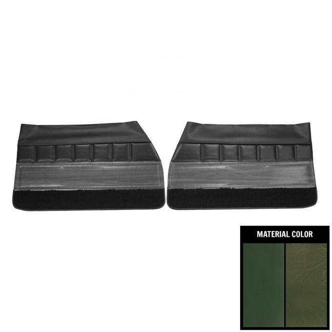 PUI Interiors 1972 Buick Skylark/GS350/Custom Dark Green Front Door Panels 72UDW25