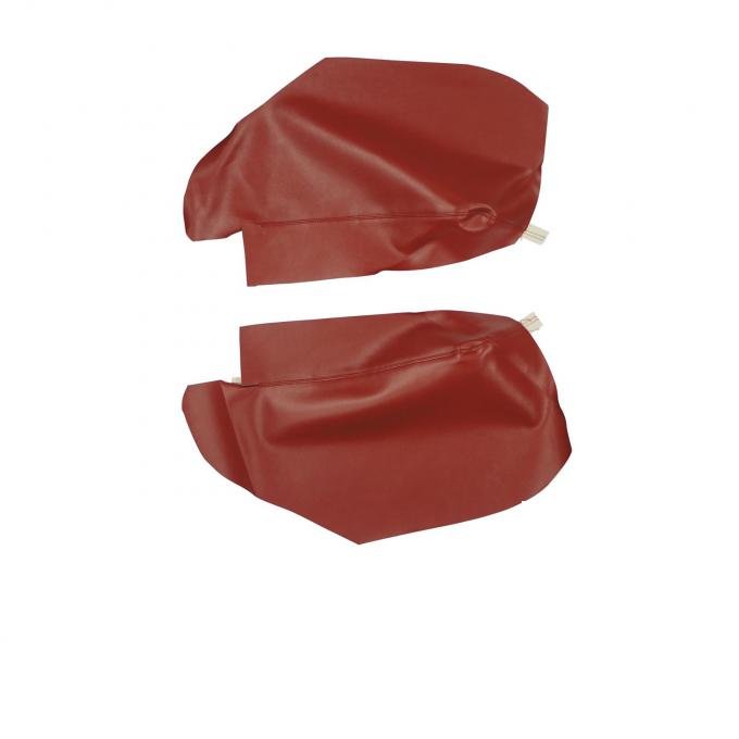 PUI Interiors 1967-1969 Camaro/Firebird Hardtop Red Rear Arm Rest Covers 67FR30C