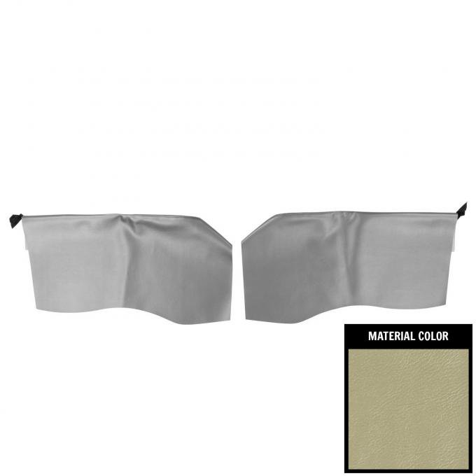 PUI Interiors 1965 Bonneville/Grand Prix/Catalina Hardtop Parchment Rear Arm Rest Covers 65BRN27C