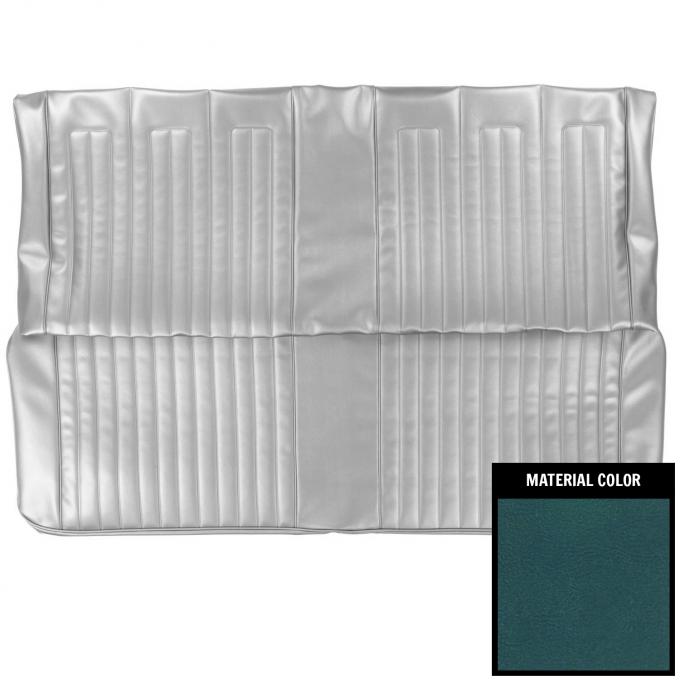 PUI Interiors 1968 Pontiac GTO Hardtop Blue Rear Bench Seat Cover 68GS17C