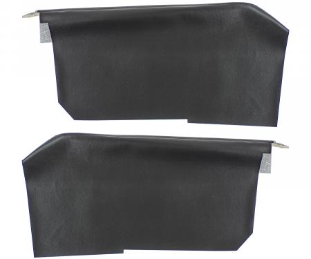 PUI Interiors 1965-1967 Oldsmobile Cutlass Hardtop Black Rear Arm Rest Covers 65CR10C