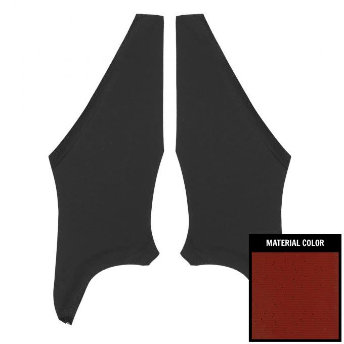PUI Interiors 1968-1972 Pontiac GTO Red Perforated Earmuff Boards 68GHB103B