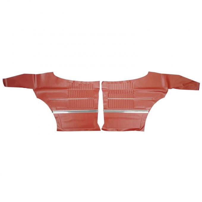 PUI Interiors 1969 Oldsmobile Cutlass Hardtop Red Rear Door Panels 69CD30C