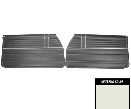 PUI Interiors 1968 Chevrolet Chevelle Pre-Assembled White Front Door Panels PD319