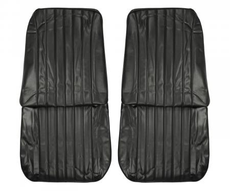 PUI Interiors 1968 Chevrolet Chevelle Black Front Bucket Seat Covers 68AS10U