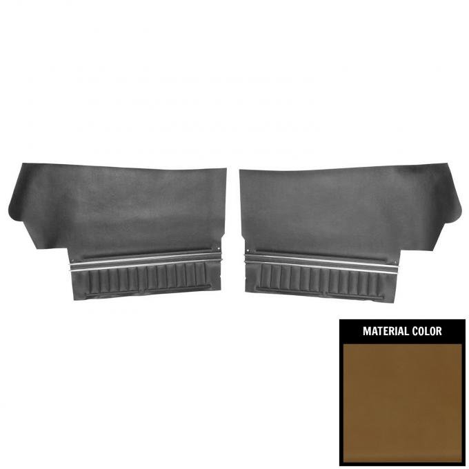 PUI Interiors 1970 Chevrolet Chevelle Convertible Light Saddle Rear Door Panels D244V