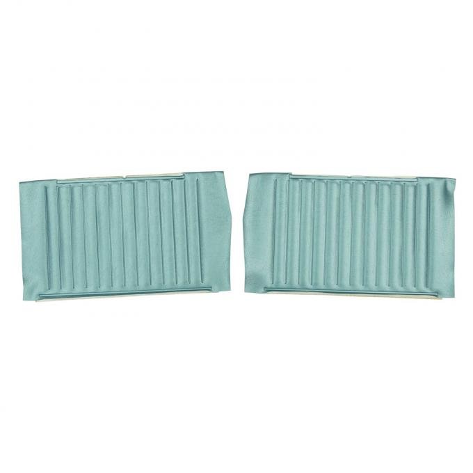 PUI Interiors 1964 Chevrolet Chevelle Convertible Light Blue Gold Edition Rear Door Panels DO302V