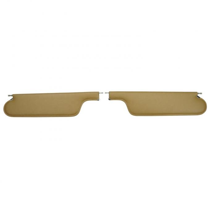 PUI Interiors 1965-1967 Chevelle/GTO/Lemans/Cutlass/Skylark Convertible Lt Saddle Sun Visors SV235V