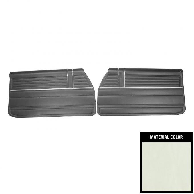 PUI Interiors 1968 Chevrolet Chevelle Pre-Assembled Pearl Front Door Panels PD312