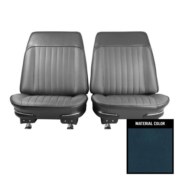 PUI Interiors 1969 Pontiac Grand Prix Dark Blue Pre-Asembled Front Bucket Seats 69PS16US-P