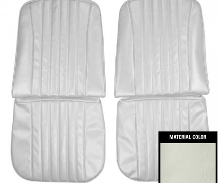 PUI Interiors 1968 Chevrolet Chevelle White Front Bucket Seat Covers 68AS37U