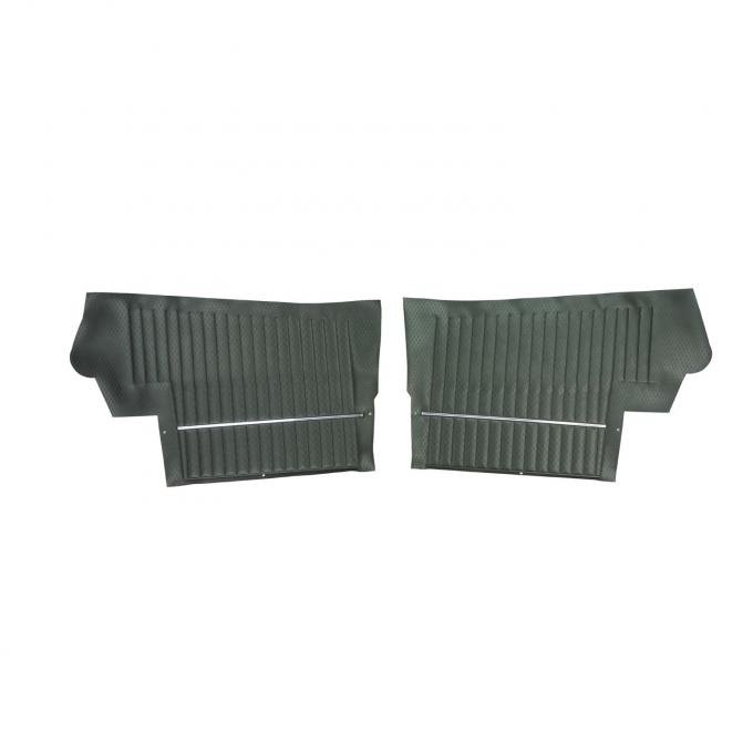 PUI Interiors 1968-1969 Oldsmobile Cutlass "S"/Holiday Convertible Black Rear Door Panels 68CD10V