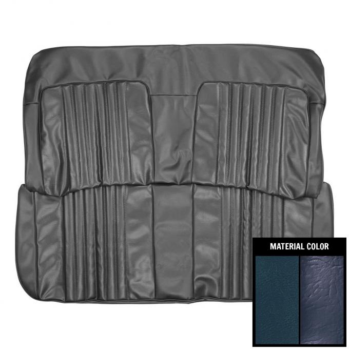 PUI Interiors 1971-72 Chevrolet Chevelle/Malibu 4-Door Blue Front Bench Seat Cover 71AS4D09B