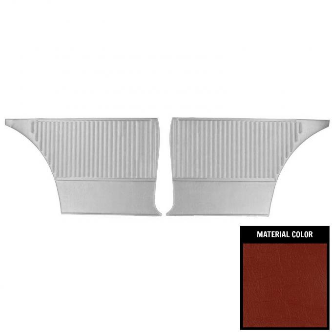 PUI Interiors 1964 Chevrolet Chevelle 2 Door Wagon Red Rear Panels 64AD2D64W