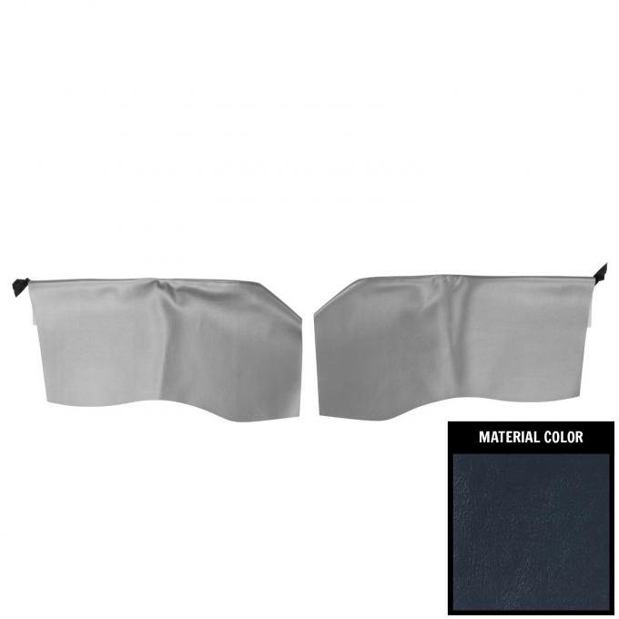 PUI Interiors 1965 Bonneville/Grand Prix/Catalina Hardtop Navy Blue Rear Arm Rest Covers 65BRN18C