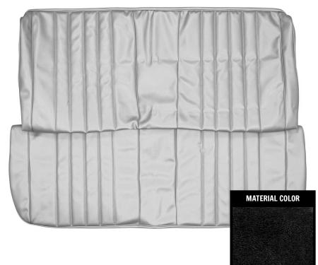 PUI Interiors 1968 Chevrolet Chevelle/Malibu 4-Door Black Front Bench Seat Cover 68AS4D10B