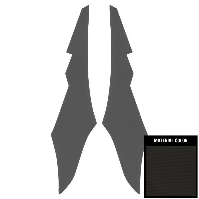 PUI Interiors 1968-1972 Oldsmobile Cutlass "S" Black Premier Earmuff Boards 70SHB2100D