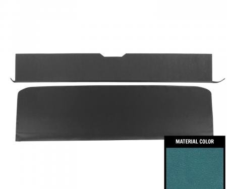 PUI Interiors 1965-1967 Chevelle/GTO/Lemans/Cutlass/Skylark Convt Blue Rear Seat Trim Panels 65AS14VB