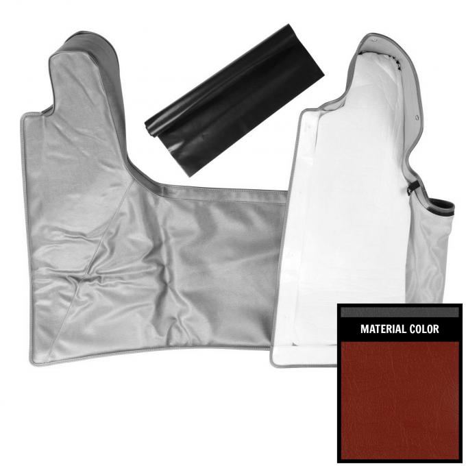 PUI Interiors 1964 A-Body Red Convertible Top Boot 64AT64