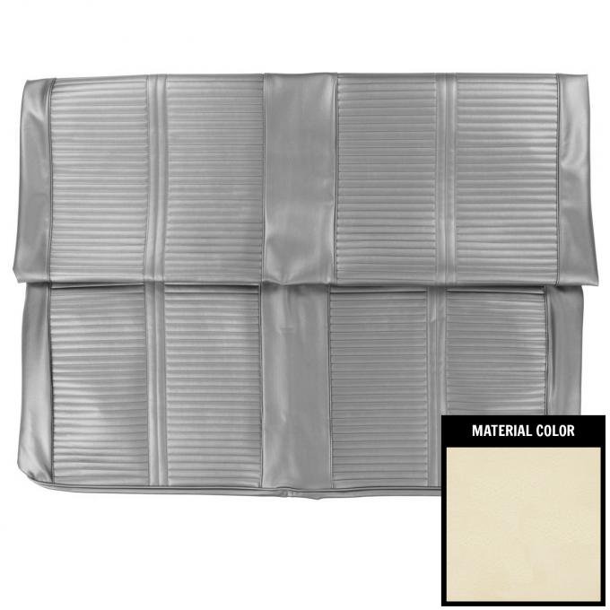 PUI Interiors 1966 Pontiac GTO Convertible White Rear Seat Cover 66GS37V