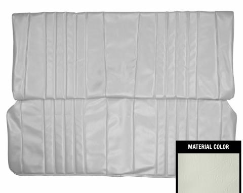 PUI Interiors 1968 Chevrolet Chevelle Hardtop White Rear Bench Seat Cover 68AS37C