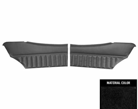 PUI Interiors 1971-72 Buick Skylark/350/Custom/GS Hardtop Pre-Assembled Black Rear Door Panels 71UD10C-P