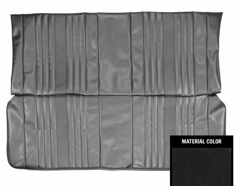 PUI Interiors 1969 Chevrolet Chevelle Hardtop Black Rear Bench Seat Cover 69AS10C