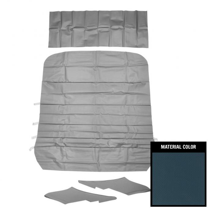 PUI Interiors 1968 Oldsmobile Custlass "S" 5-Bow Dark Blue Basketweave Headliner 68SH105A2