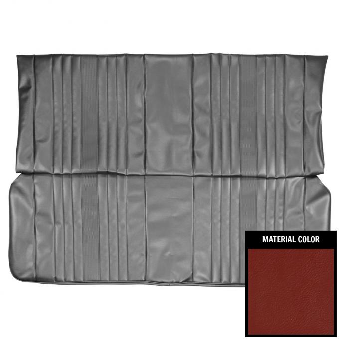 PUI Interiors 1969 Chevrolet Chevelle Convertible Red Rear Bench Seat Cover 69AS30V