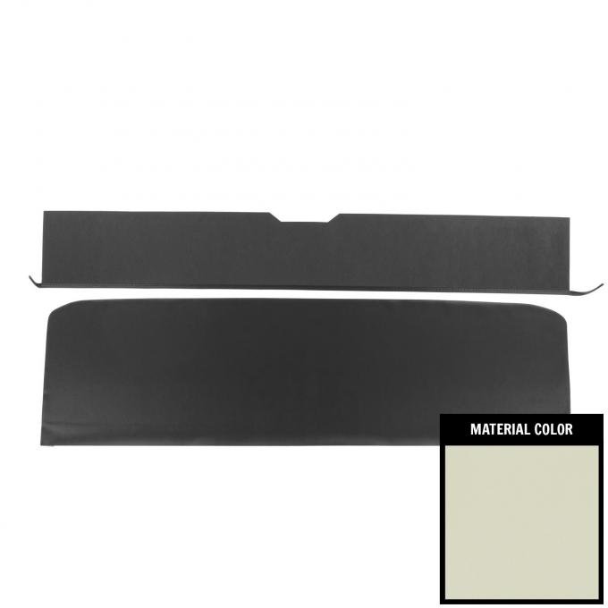 PUI Interiors 1968 Chevelle/GTO/Lemans/Cutlass/Skylark Convt Off White Rear Seat Trim Panels 68AS40VB
