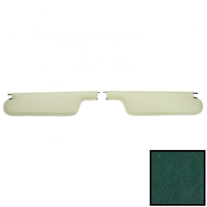 PUI Interiors 1964 Chevelle/GTO/Lemans/Cutlass/Skylark Conv Dark Aqua Seville Sun Visors SV252V