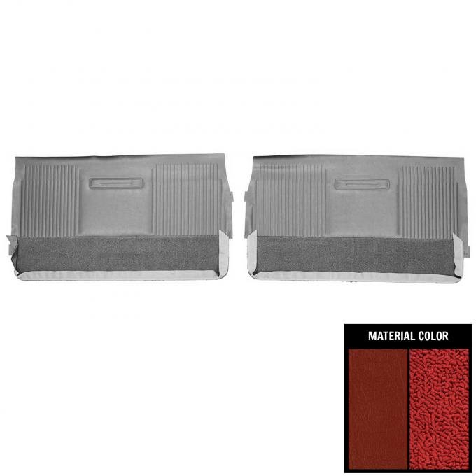 PUI Interiors 1964 Pontiac Grand Prix Red Front Door Panels 64PD64