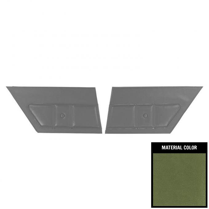PUI Interiors 1974 Chevrolet Malibu Hardtop Jade Green Door Panels 74AD19C