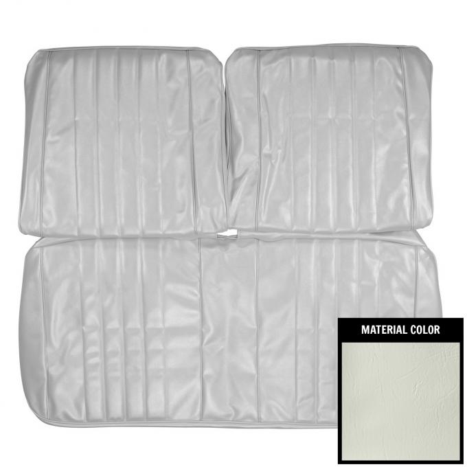 PUI Interiors 1968 Chevrolet Chevelle White Front Bench Seat Cover 68AS37B