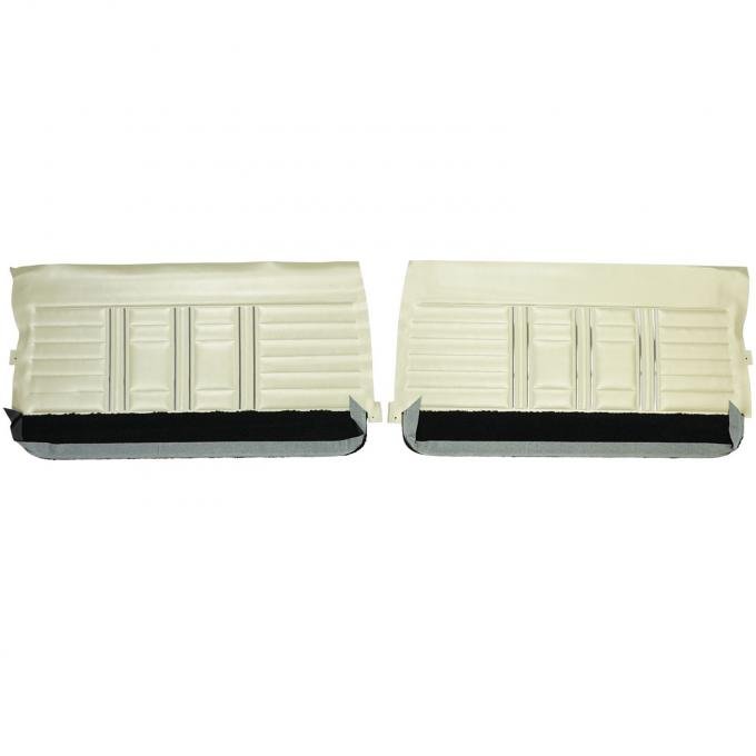 PUI Interiors 1967 Oldsmobile Cutlass Holiday Parchment/Black Front Door Panels 67CD27
