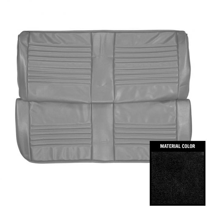PUI Interiors 1967 Chevrolet Chevelle 4-Door Front Black Bench Seat Cover 67AS4D10B
