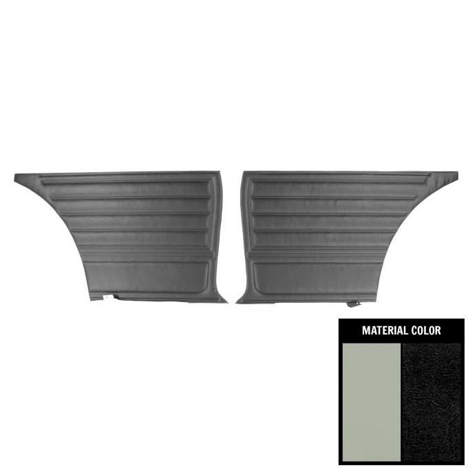 PUI Interiors 1965 Chevrolet Chevelle 2 Door Wagon Black/White/Black Rear Panels 65AD2D38W