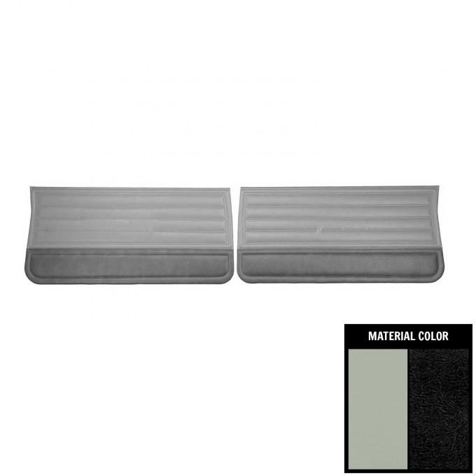 PUI Interiors 1965 Chevrolet Chevelle White & Black Front Door Panels D263-2