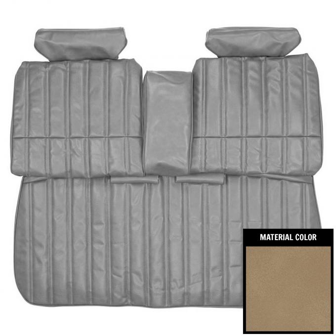 PUI Interiors 1974-1975 Chevrolet Malibu/Laguna Sandalwood Front Bench W/Arm Rest Seat Cover 74AS41B