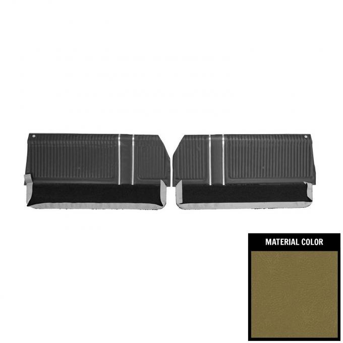 PUI Interiors 1965 Pontiac Grand Prix / Parisienne Pre-Assembled Ivy Gold Front Door Panels 65PD46-P