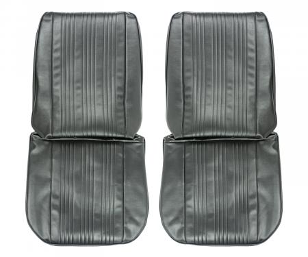 PUI Interiors 1967 Pontiac GTO/Lemans Black Front Bucket Seat Covers 67GS10U