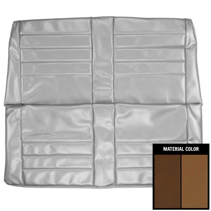 PUI Interiors 1965 Chevrolet Chevelle Convertible 2 Tone Saddle Rear Seat Cover 65AS34V
