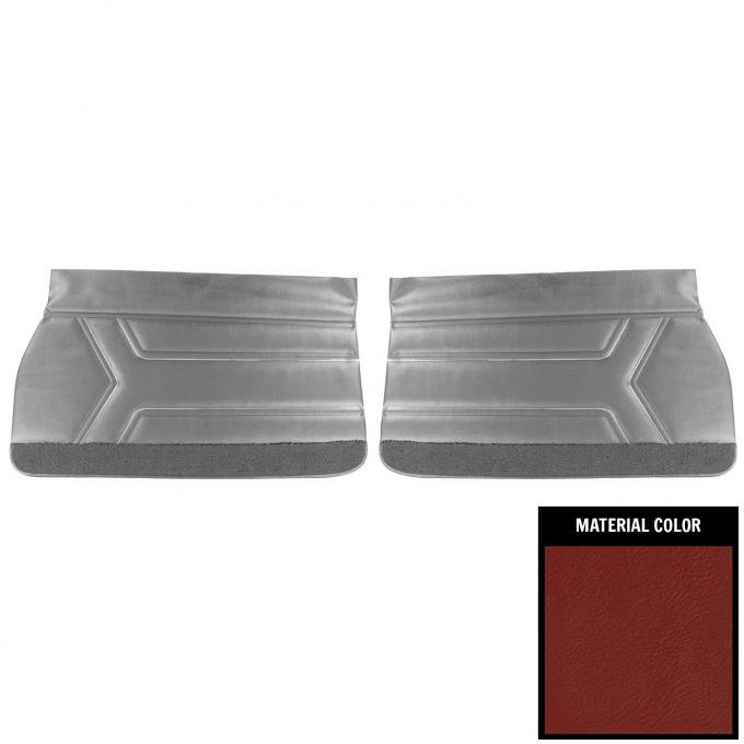 PUI Interiors 1969 Pontiac GTO/Lemans Red Front Door Panels D454