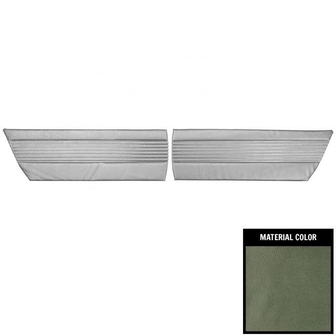 PUI Interiors 1966 Buick Skylark Hardtop 2 Tone Aqua Rear Door Panels 66UD02C