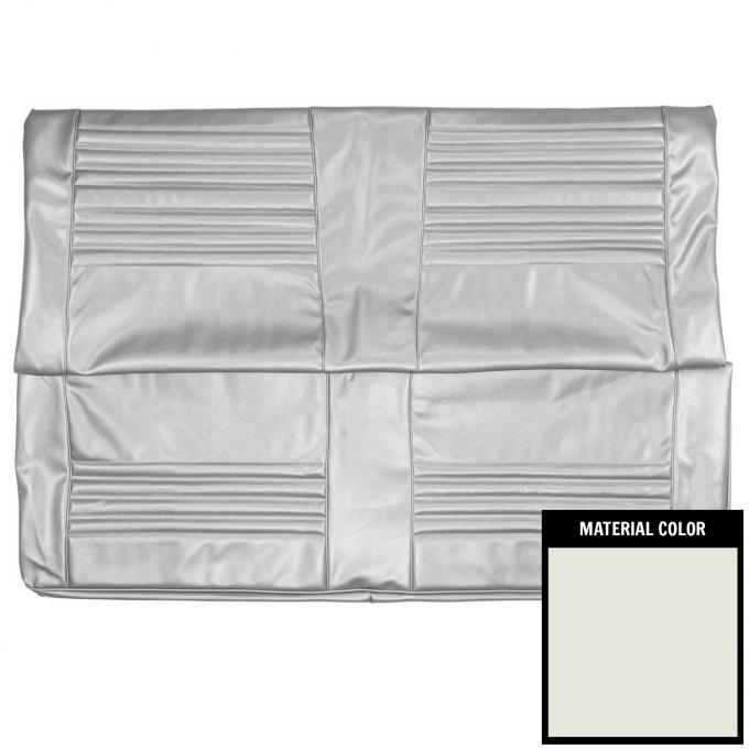 PUI Interiors 1967 Chevrolet Chevelle Hardtop White Rear Bench Seat Cover 67AS37C