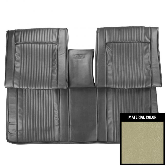 PUI Interiors 1965 Pontiac Grand Prix Hardtop Parchment Rear Bench Seat Cover 65PS27C