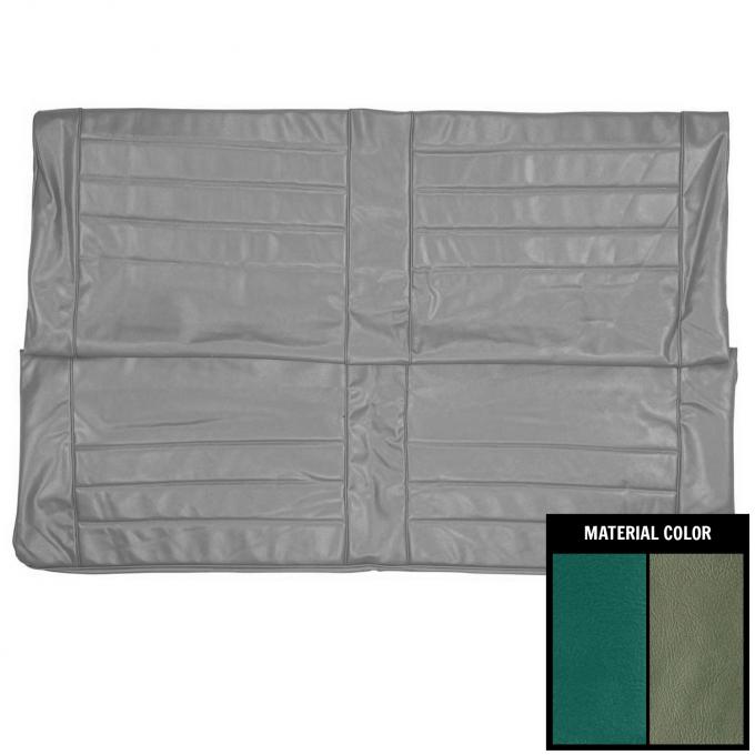 PUI Interiors 1965 Chevrolet Chevelle Hardtop 2 Tone Aqua Rear Seat Cover 65AS05C