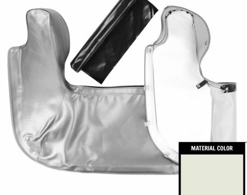 PUI Interiors 1966-1967 Chevrolet Chevelle White Convertible Top Boot 66AT37